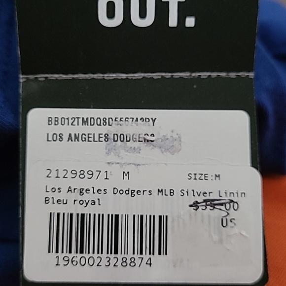 Los Angeles Dodgers MLB Men's '47 Silver Lining Royal T-Shirt M NWT - Picture 3 of 3